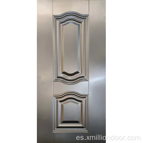 Piel de puerta de acero de estampado de diseño de lujo